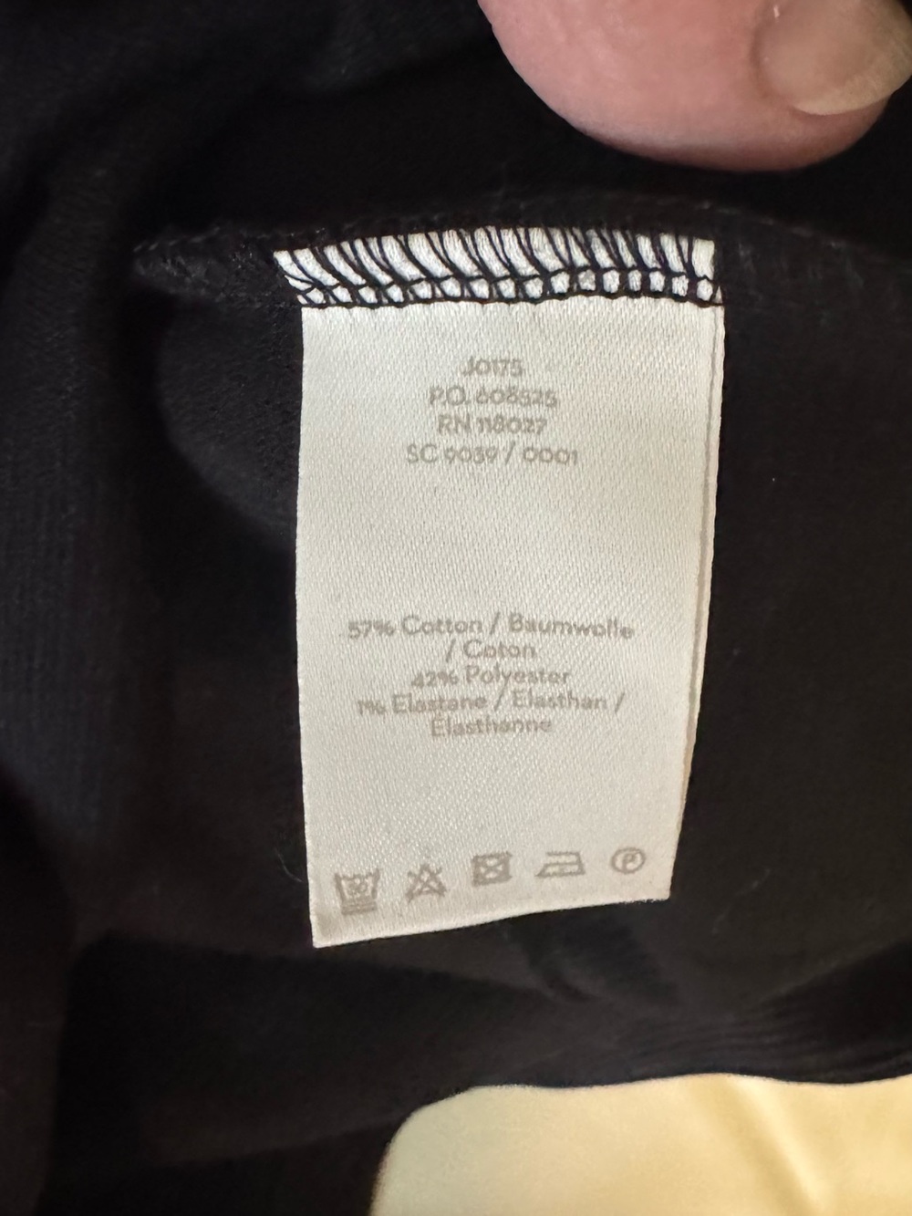 Boden Black Long Sleeve Top with Peter Pan Collar - Picture 5 of 5